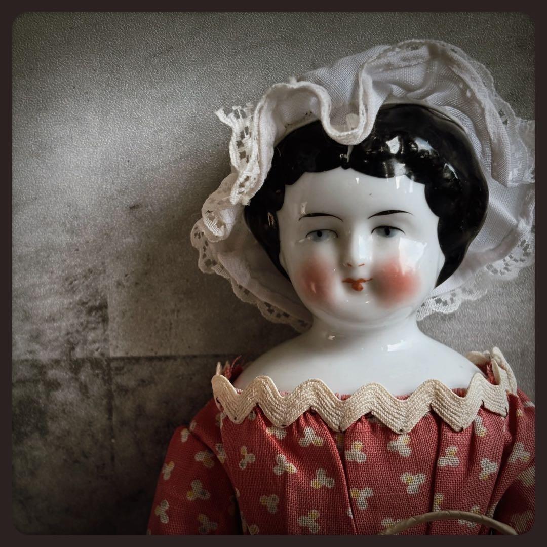 アンティーク チャイナヘッドドール　 クラシカルスタイル ビスクドール