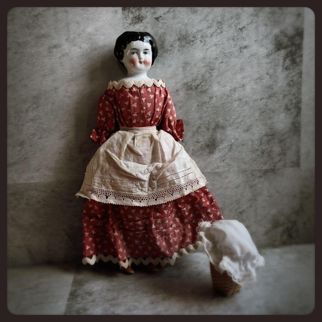 アンティーク チャイナヘッドドール　 クラシカルスタイル ビスクドール