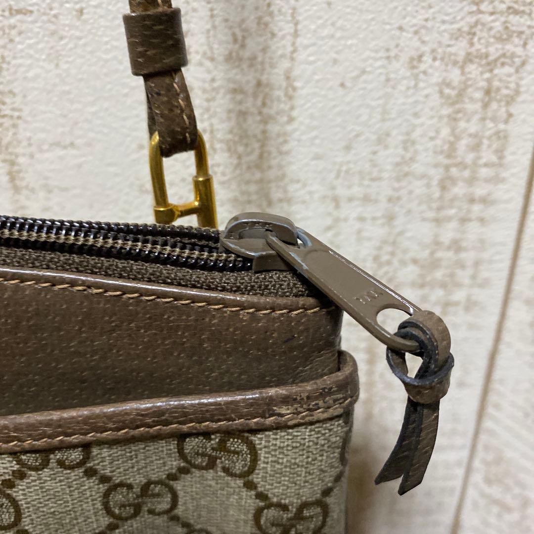 ミナミGUCCI シェリーライン ショルダーバッグ 内側難あり