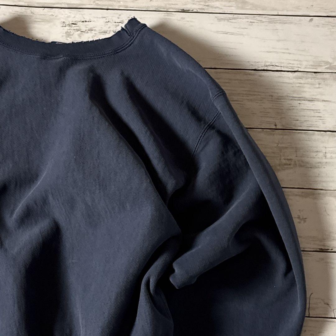 y*様 Champion リバースウィーブ L ネイビー カレッジロゴ 90s