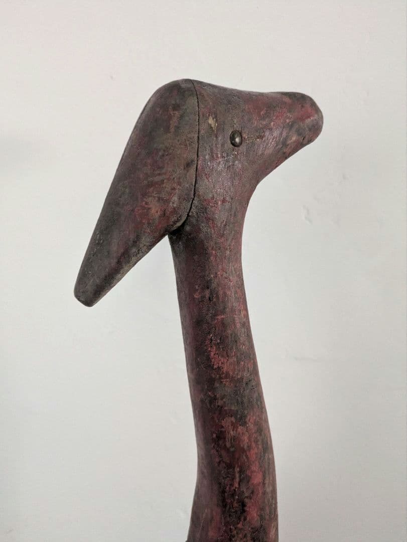 置物　アート　オブジェ　無垢　インド製　ヴィンテージ　アンティーク　木製