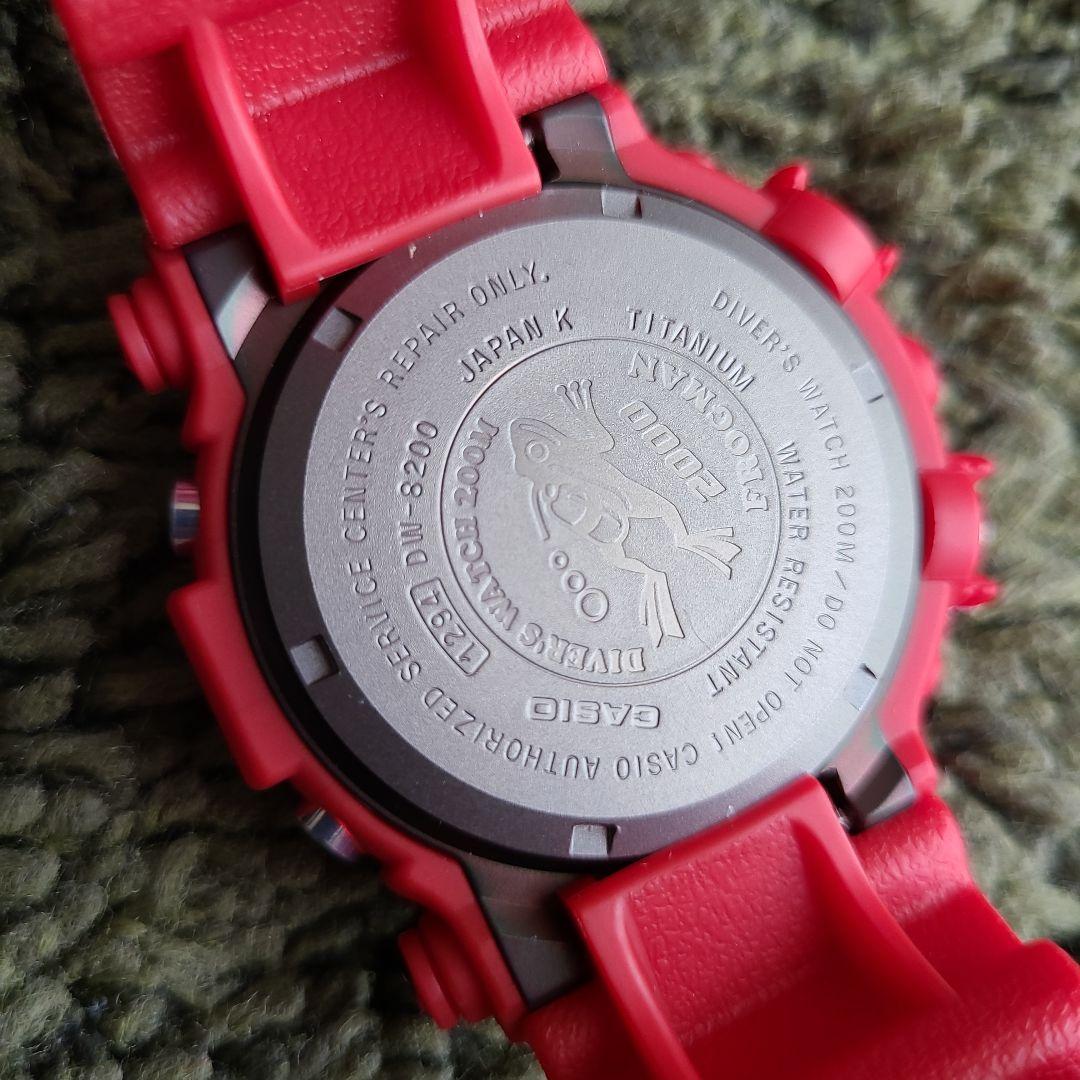 G-SHOCK DW-8200F-4JR FROGMAN 　赤蛙