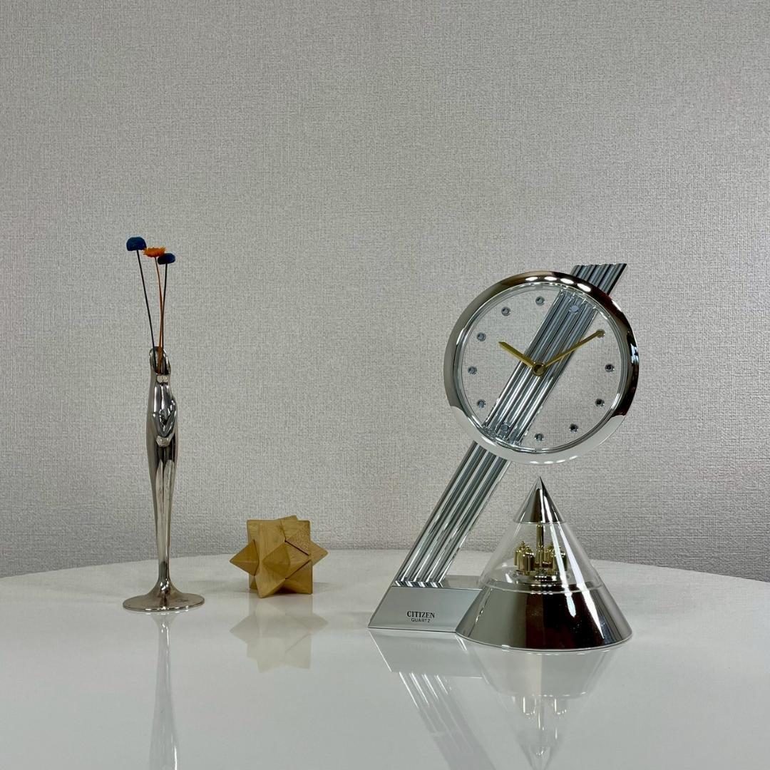 80's シチズン CITIZEN テーブルクロック 置き時計 アールデコ