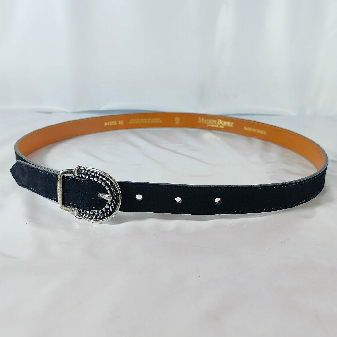 【極美品】MAISON BOINET　高級カーフスキンドレスベルト フランス製品