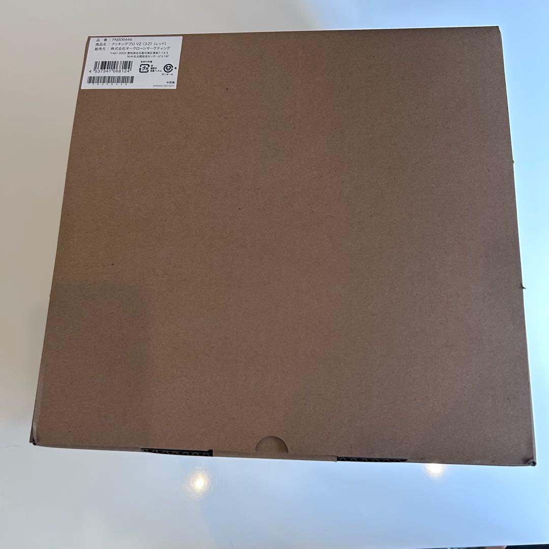 【新品未使用】レッド　電気圧力なべ　クッキングプロV2 3.2 FN006446