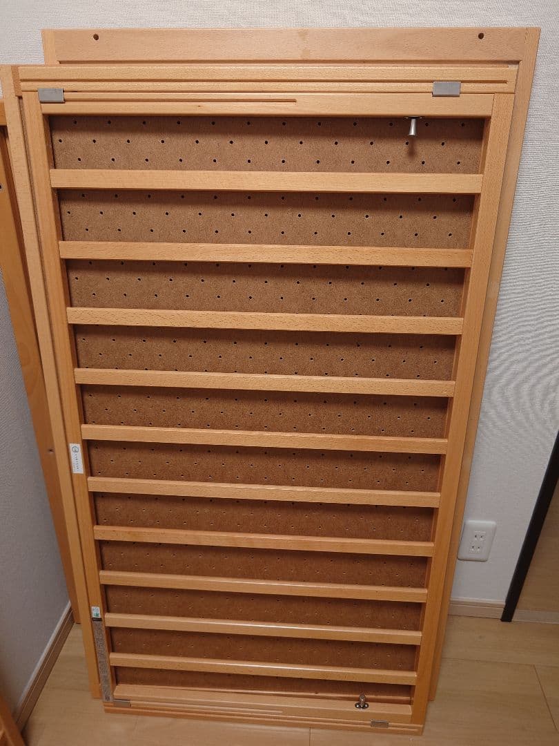 ヤマサキ国産ベビーベッドツーオープンハイタイプベッドナチュラル標準サイズ説明書付