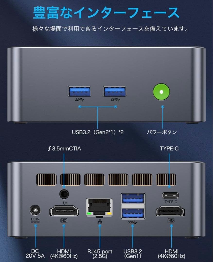 GMKtec mini pcミニパソコン