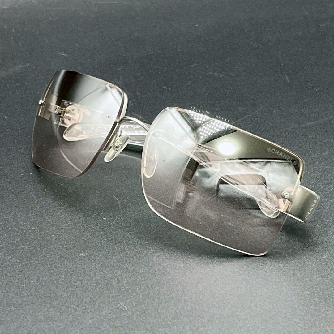 小物 CHANEL archive rim less sunglasses y2k