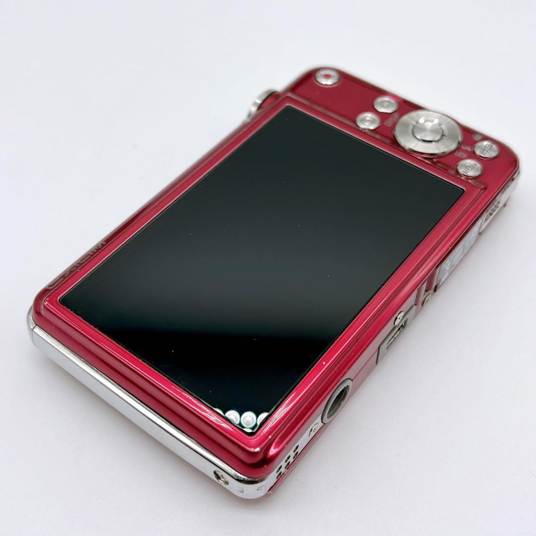 【美品】CASIOEXILM CARD EX-S10オールド コンデジ レッド