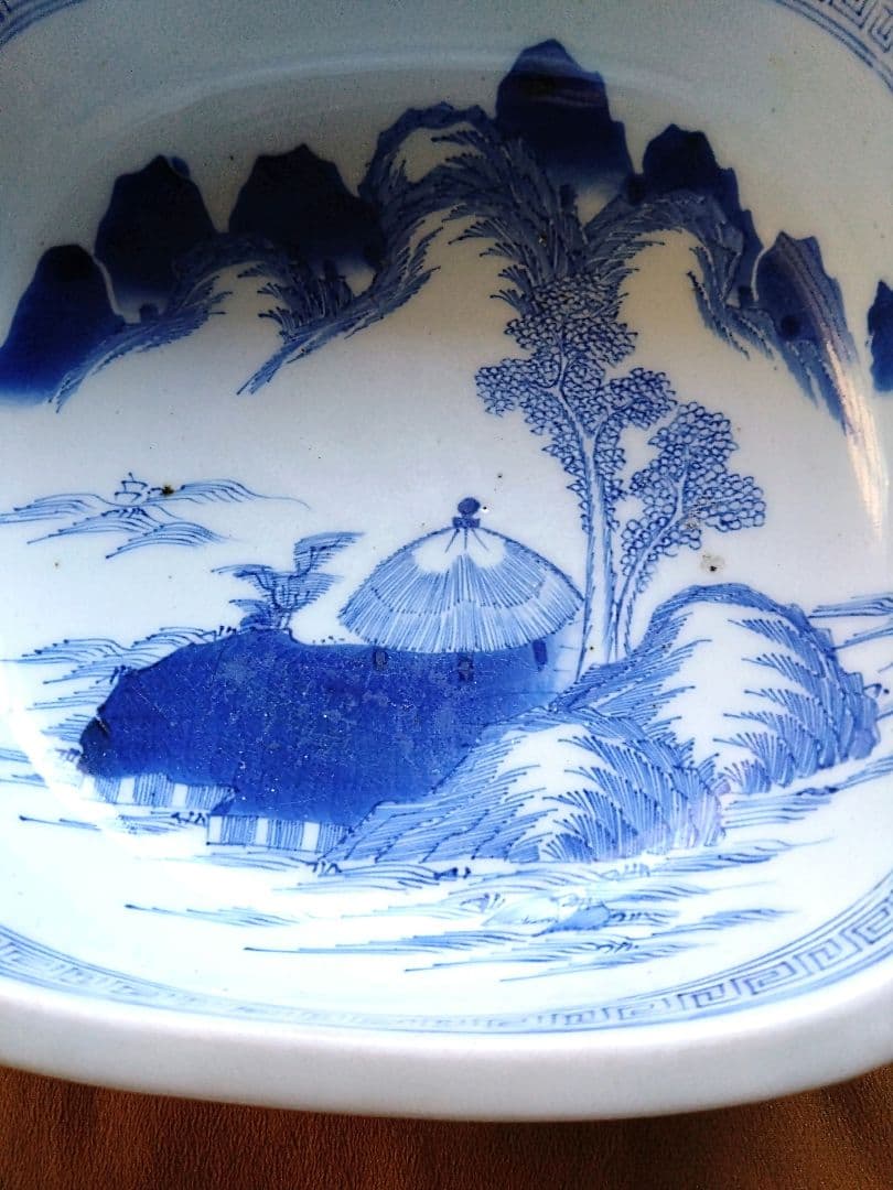 古伊万里の皿　3種類セット　骨董品　アンティーク　大皿　盛り皿　染付