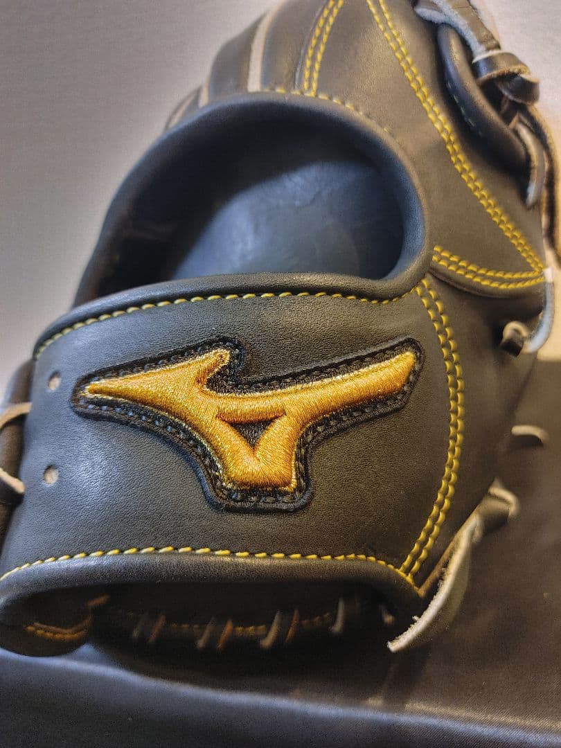 ミズノプロ　硬式　外野　ブラック　右投げ