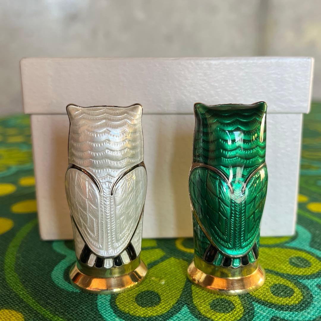 ☆デヴィッド・アンデルセン☆フクロウ☆ソルト＆ペッパーシェイカー☆2個セット