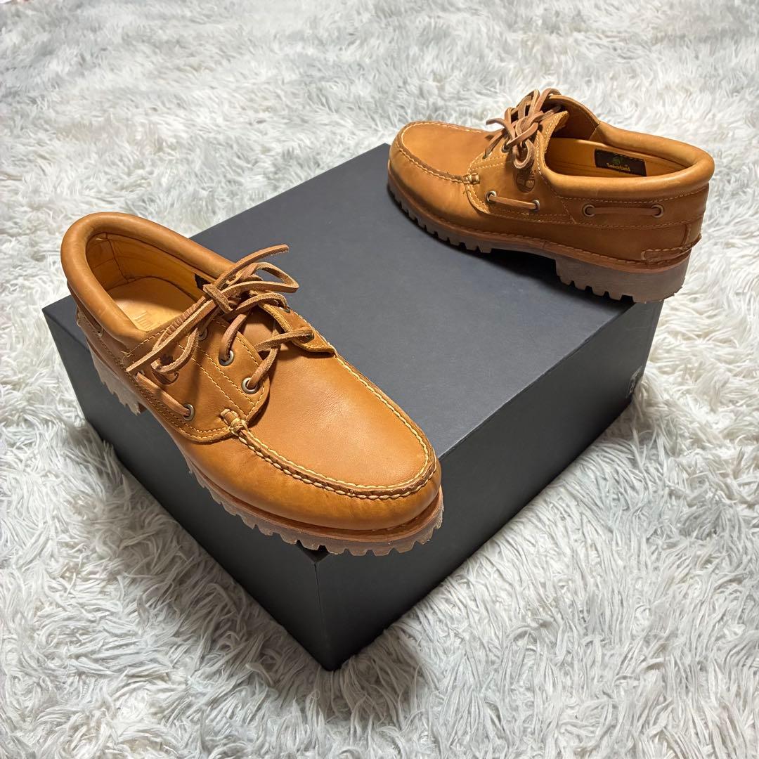 【未使用美品】Timberland 本革3Eye 25.5〈定価23,100円〉