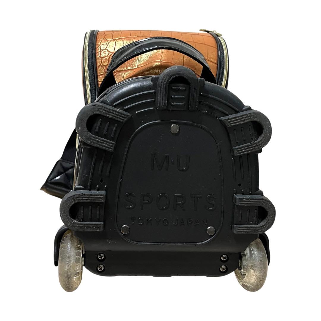 希少 M.U SPORTS MU スポーツ キャディバッグ エナメル ブラック