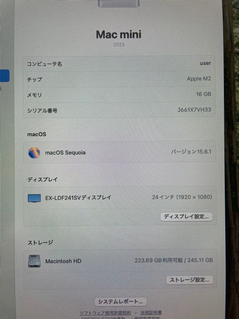 2023 Mac mini/ M2/ 16GB/ 256GB/ マウス付き