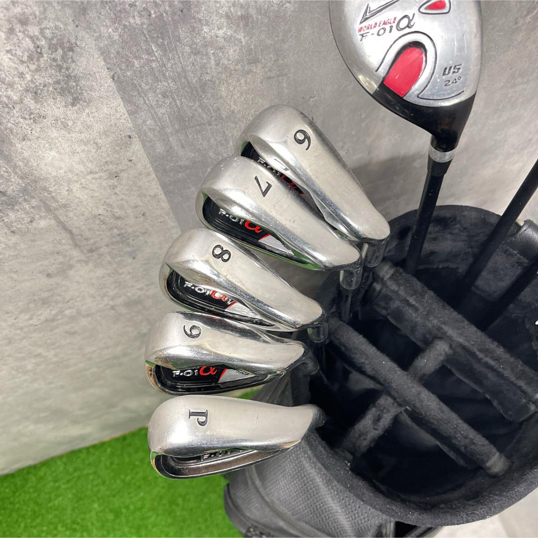 ワールドイーグル　ゴルフクラブセットWORLD EAGLE F-01α 初心者