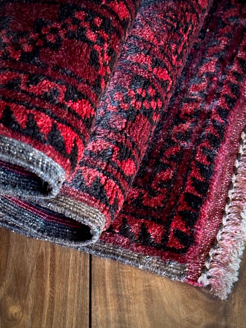 トライバルラグ　ヴィンテージラグ　トルクメン　エルサリ　プリミティブアート　美品