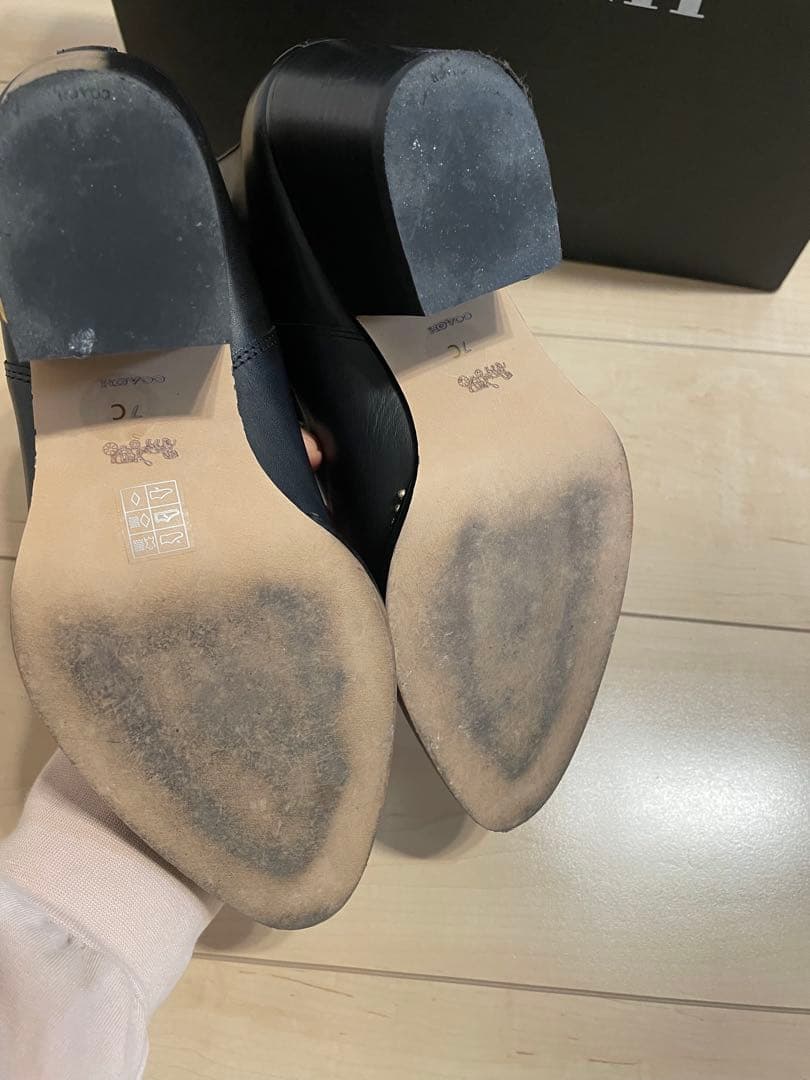 L*ん様 【2回使用】COACH ブーツ 黒