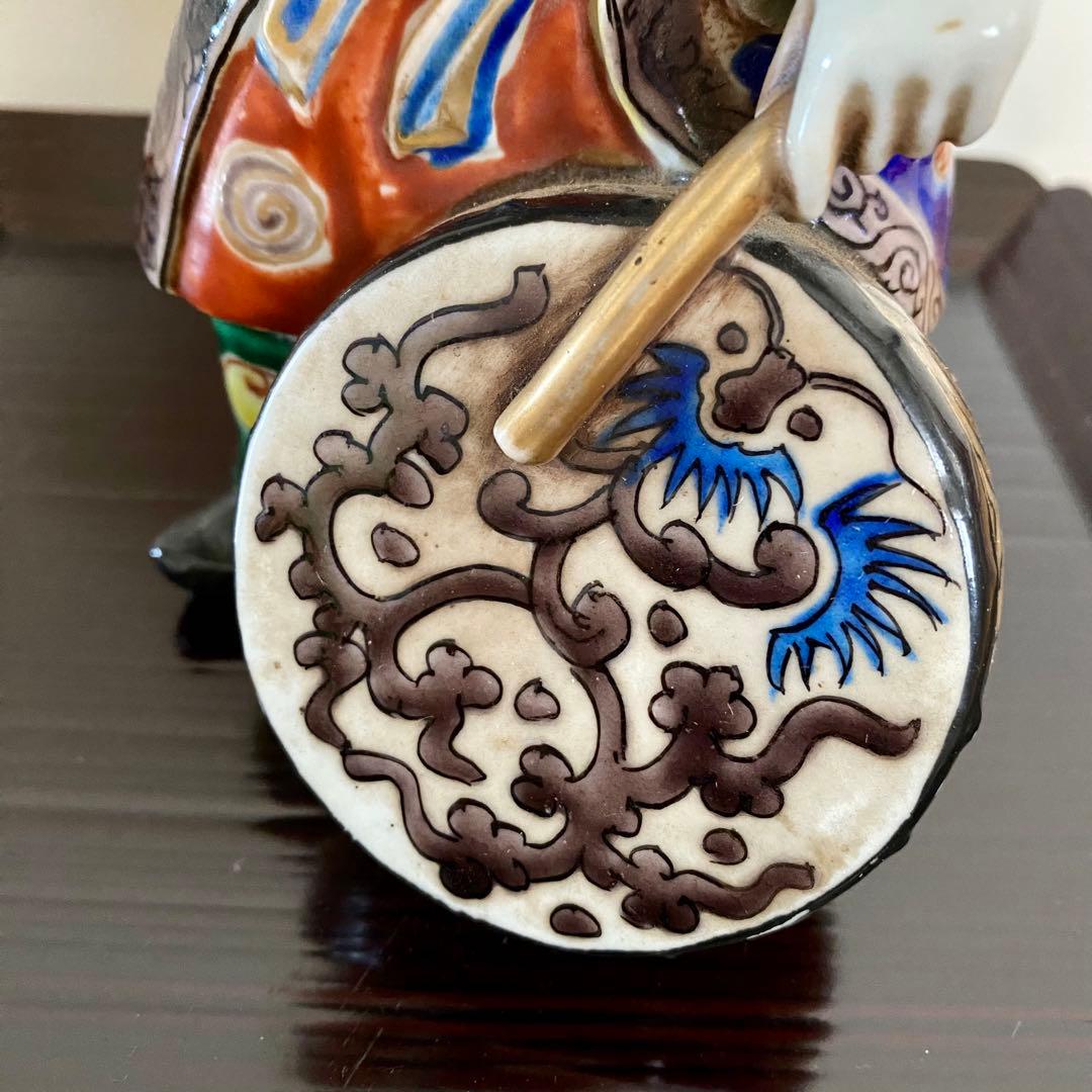 置物　唐子人形　伊万里　太鼓