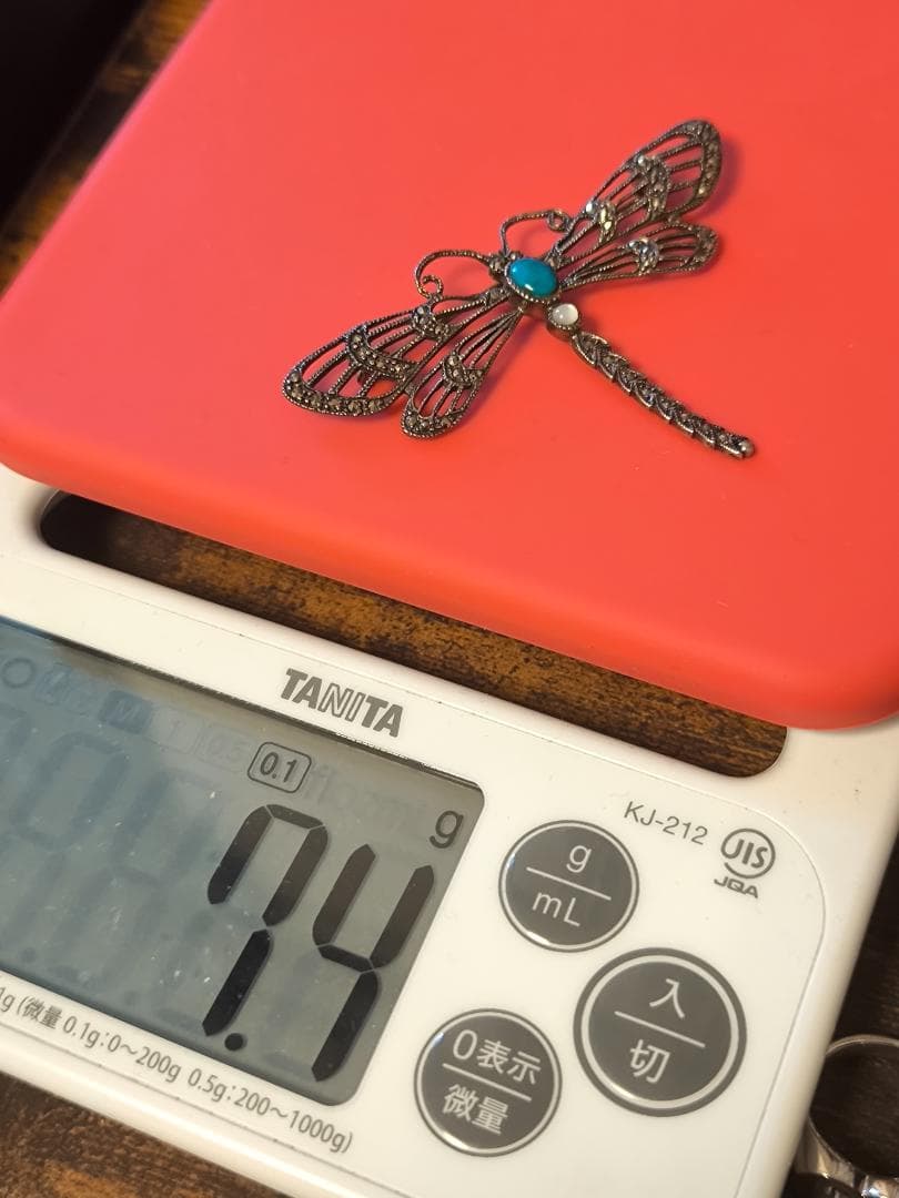 imac イマック　ターコイズ シルバー 925 蜻蛉トンボ ブローチ