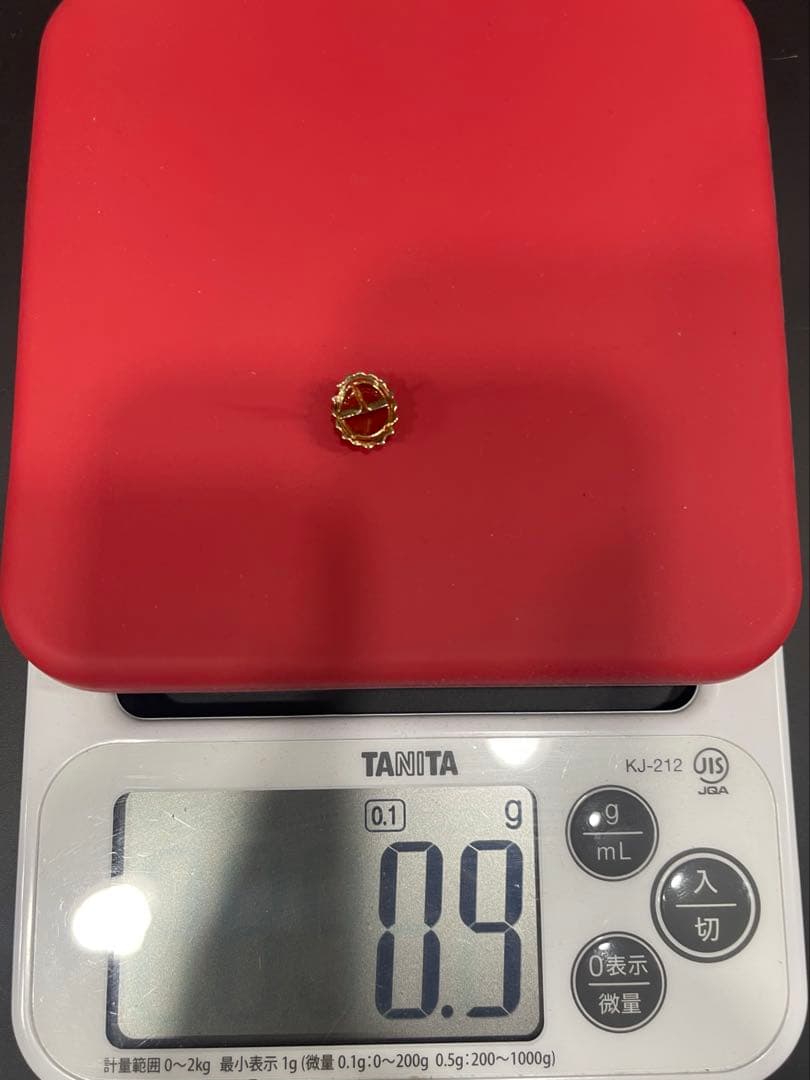 K14 ゴールド 地中海珊瑚 コーラル 14金 ピンブローチ CORAL