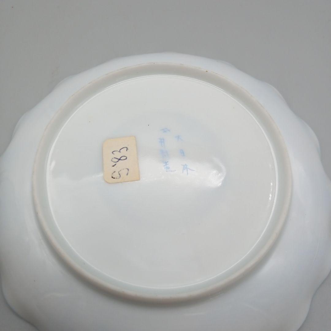 明治期　横浜焼 　井村彦次郎　波型 カップ＆ソーサー　エッグシェル 里帰り