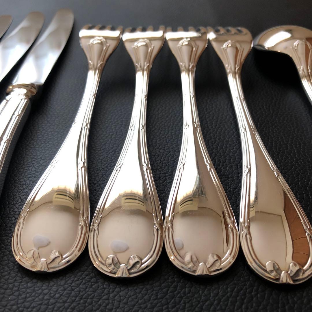 美品クリストフル　リュバン　テーブルナイフ、フォーク、スプーン計12点