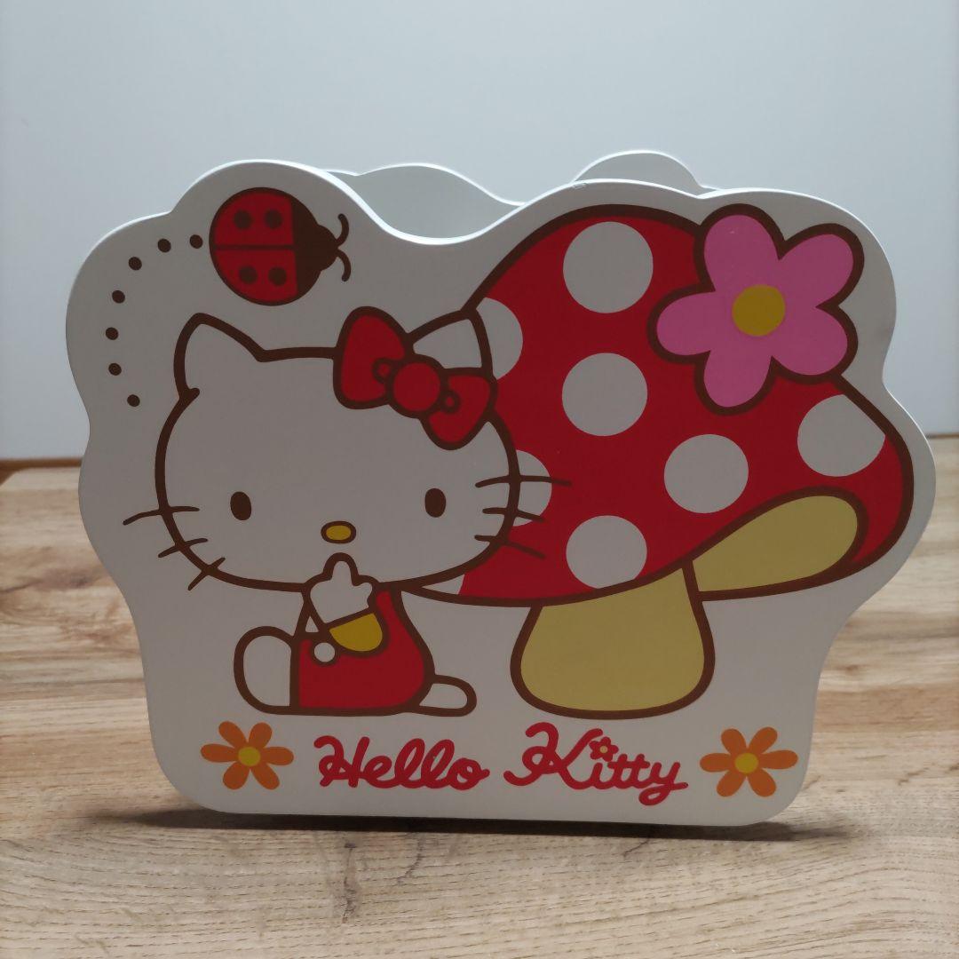 超レア　美品　2006年製　ハローキティリモコンラック＆収納BOX　木製　回転式