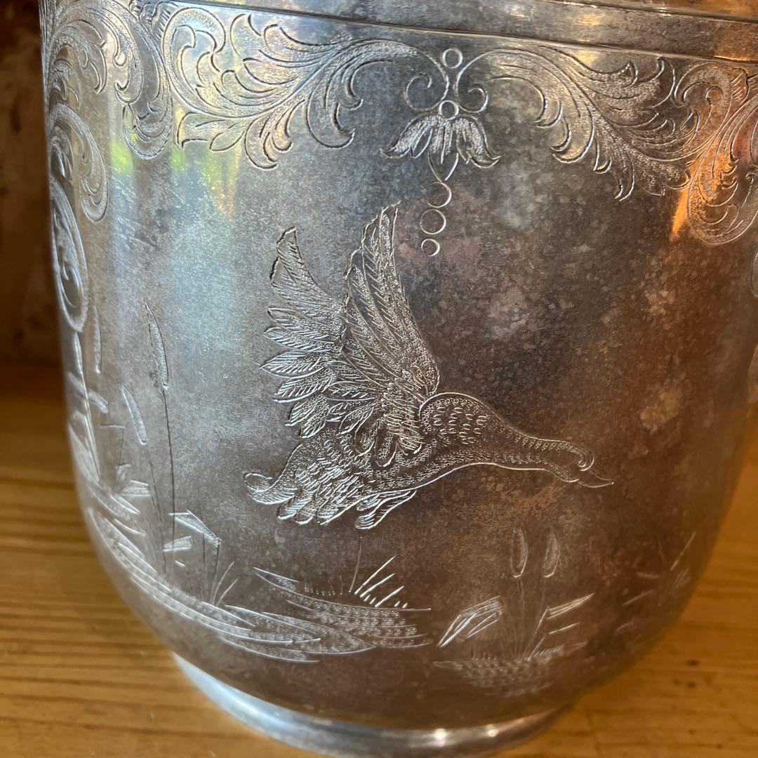 アンティーク雑貨 Tiffany SterlingSilver Footed Lidded Jar