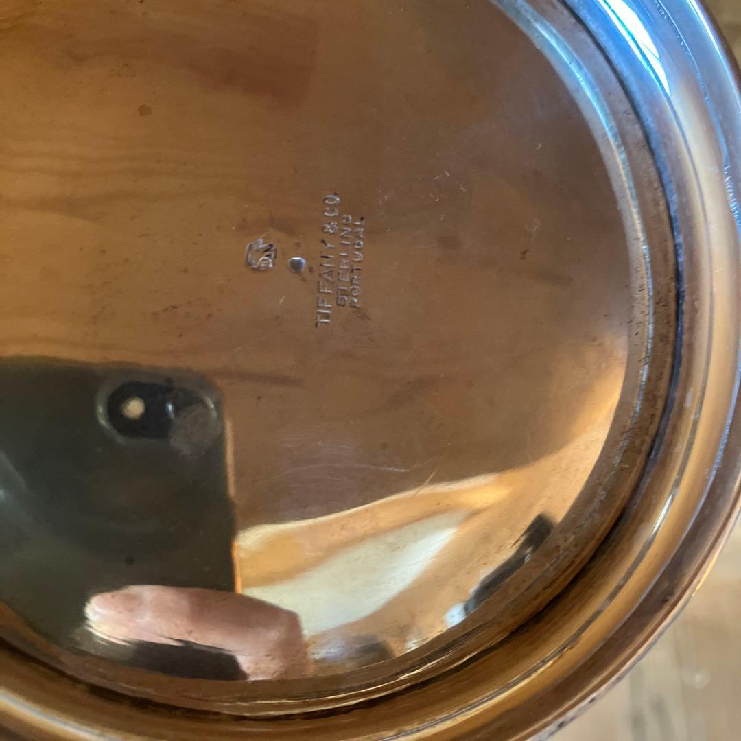 アンティーク雑貨 Tiffany SterlingSilver Footed Lidded Jar