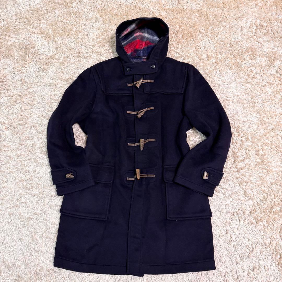 極美品　グローバーオール　ダッフルコート　タターンチェック