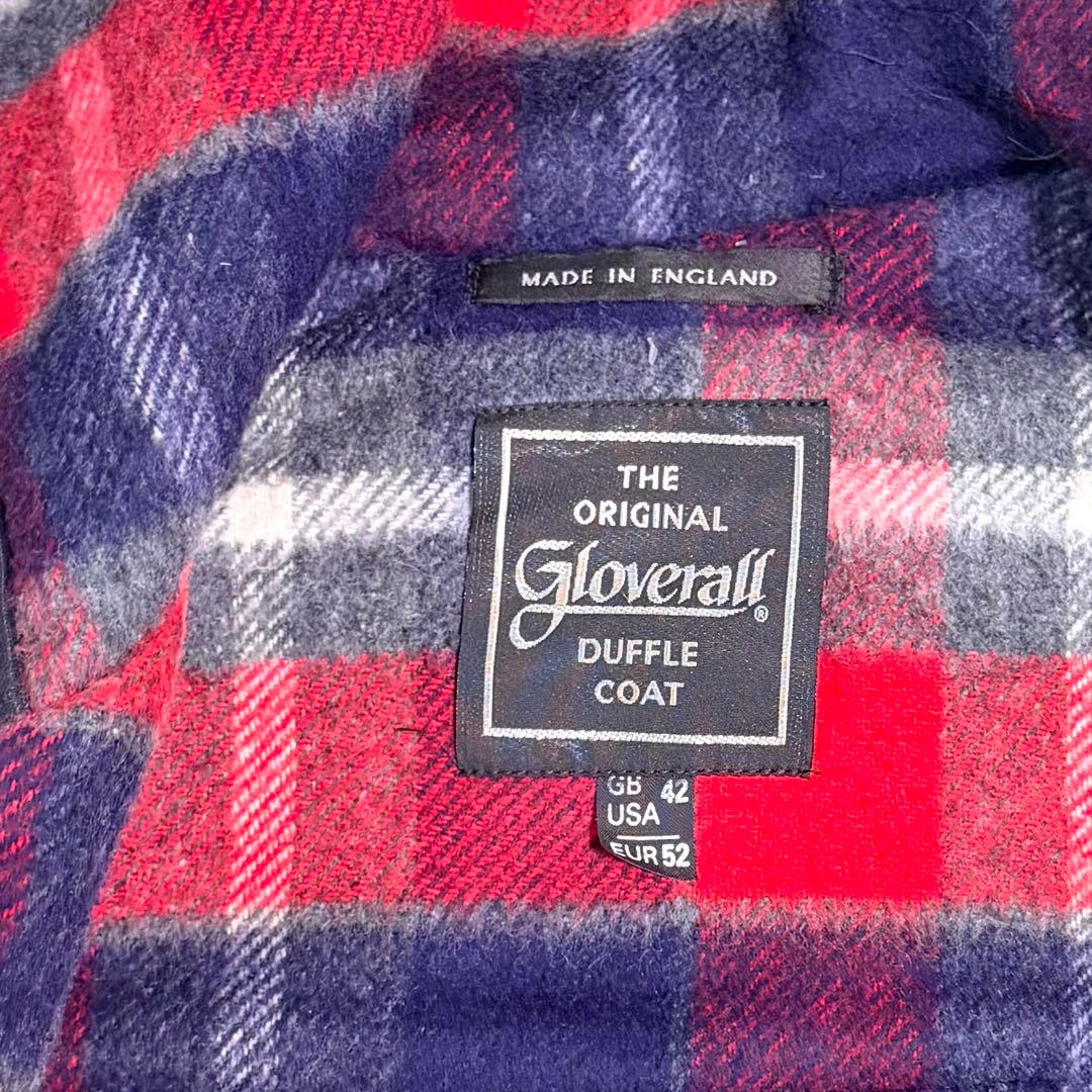 極美品　グローバーオール　ダッフルコート　タターンチェック
