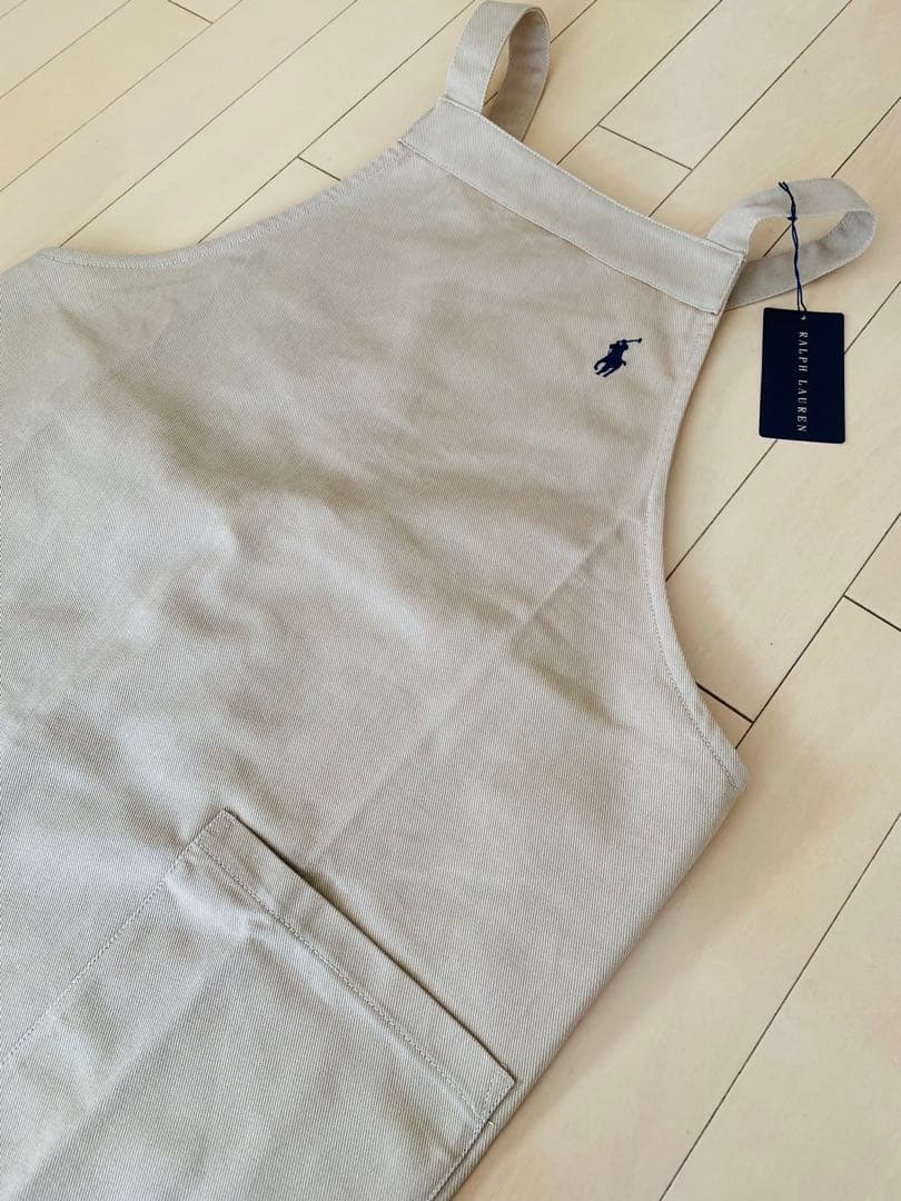 【新品タグ付✨】Ralph Lauren ラルフ ベージュエプロン 女性 男性