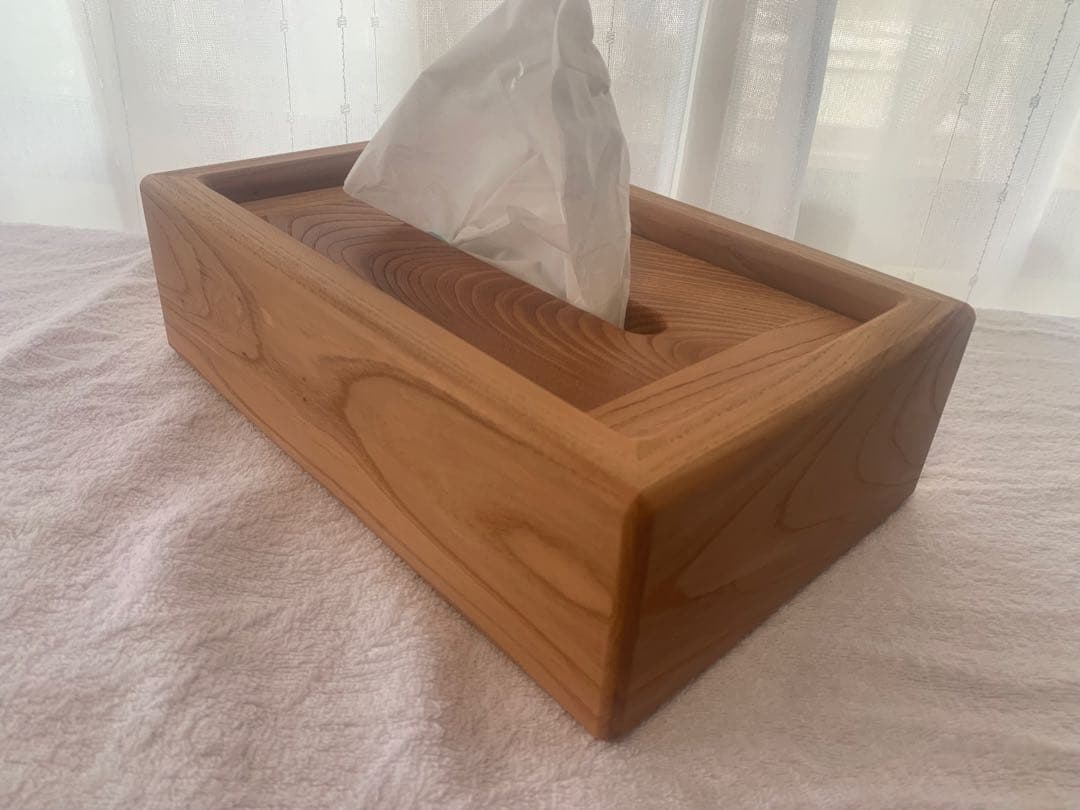 ☆ nn☆✨高級木材・欅✨木製ティッシュケース製作【MUKU】職人手作り
