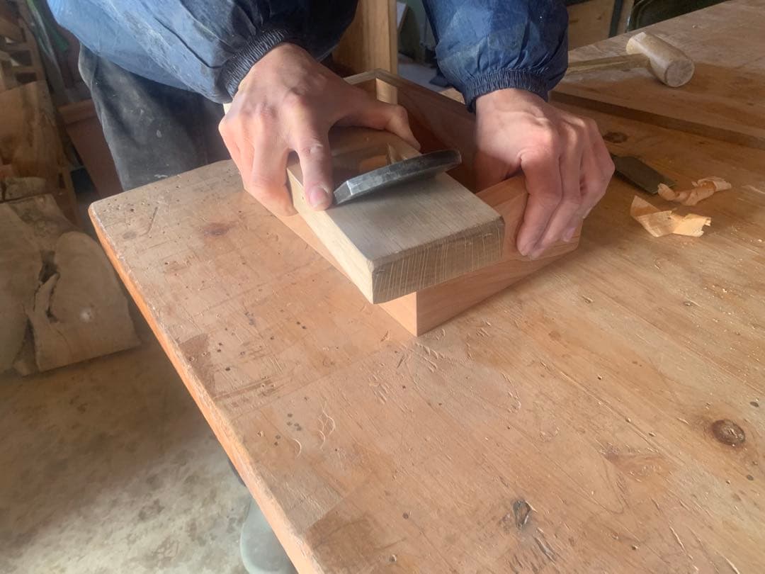 ☆ nn☆✨高級木材・欅✨木製ティッシュケース製作【MUKU】職人手作り