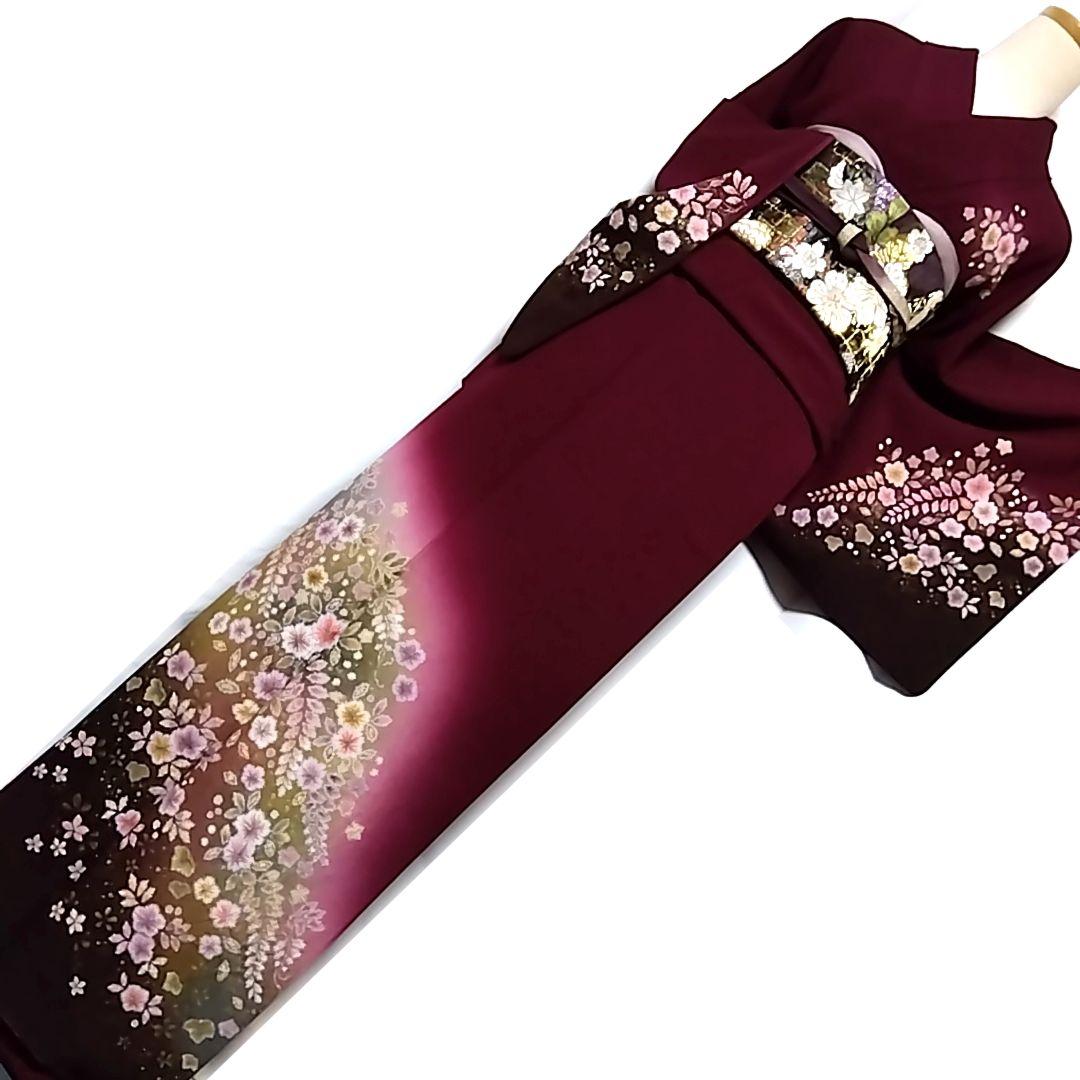 専用　翠山工房 落款 セット 辻ケ花 辻ヶ花 袋帯 辻が花 訪問着 紫 絞り