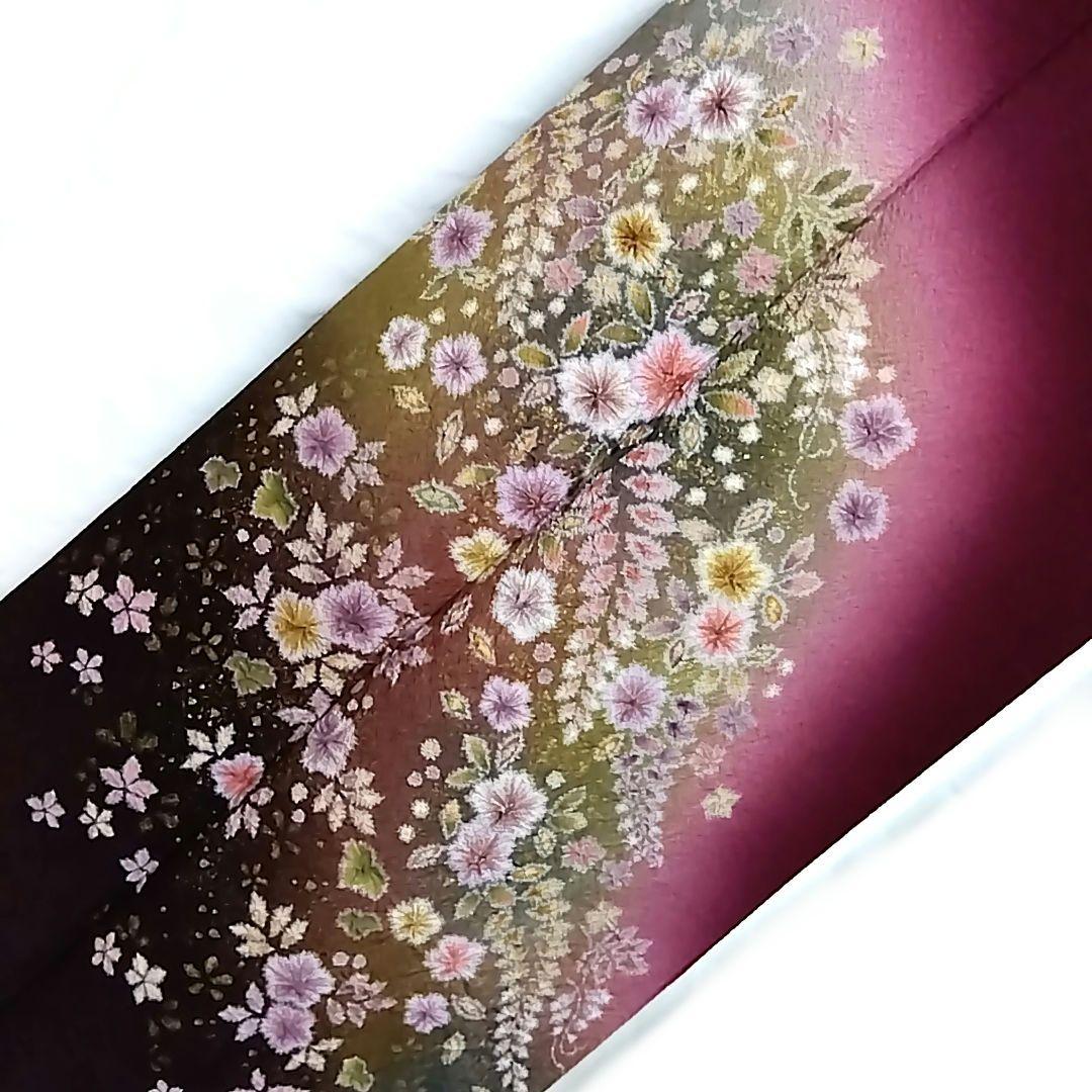 専用　翠山工房 落款 セット 辻ケ花 辻ヶ花 袋帯 辻が花 訪問着 紫 絞り