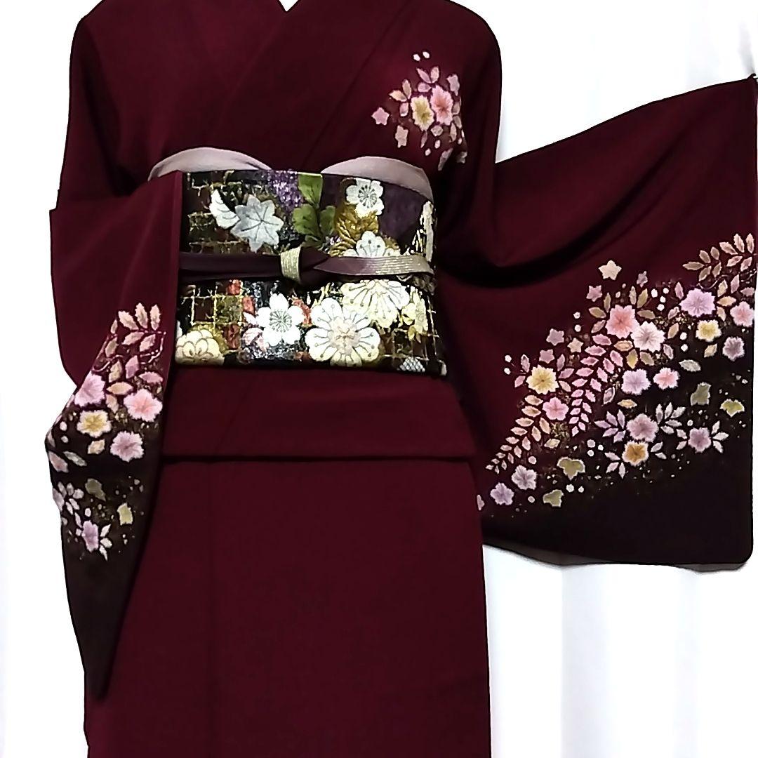 専用　翠山工房 落款 セット 辻ケ花 辻ヶ花 袋帯 辻が花 訪問着 紫 絞り