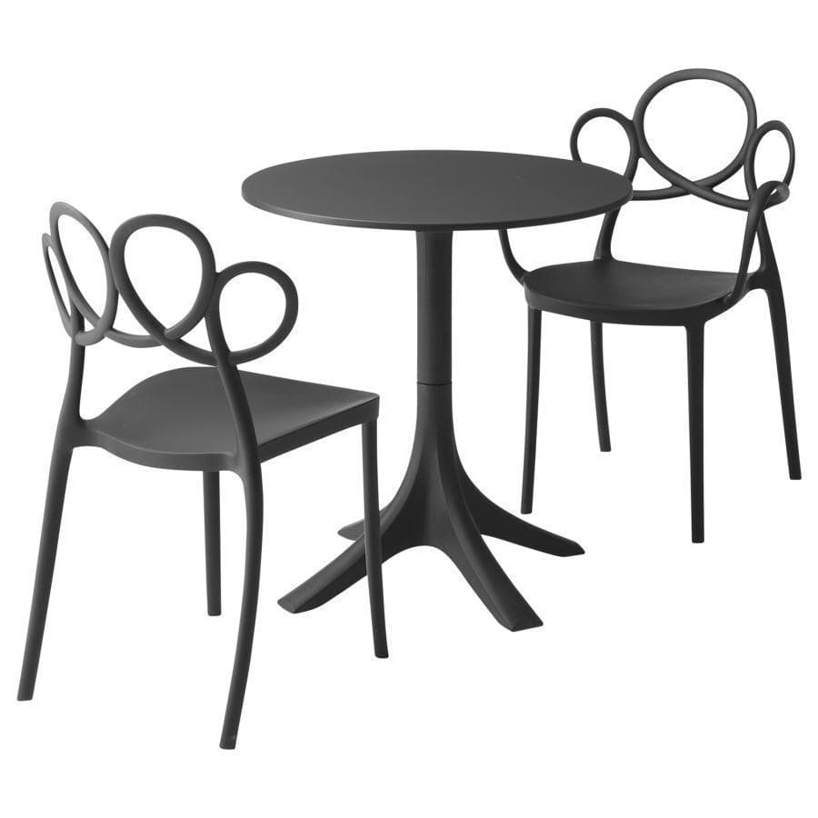 東谷 カフェテーブル CL-490BK 481