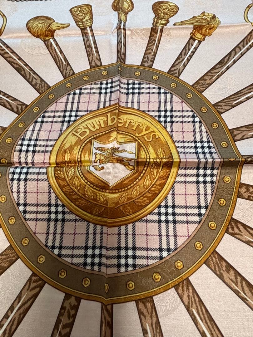 H*守様 Burberrys シルク&コットンハンカチ 4枚セット