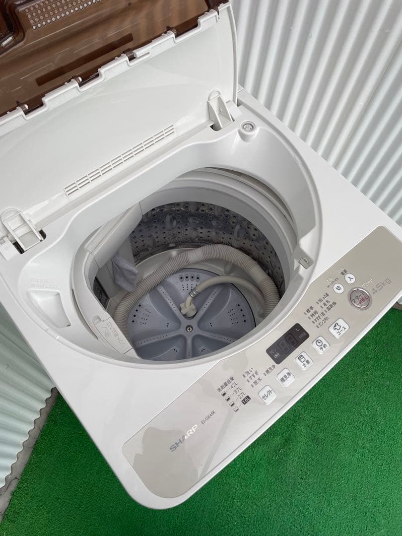 971 シャープ 4.5kg洗濯機 ホワイト コンパクト 一人暮らし 単身 国産