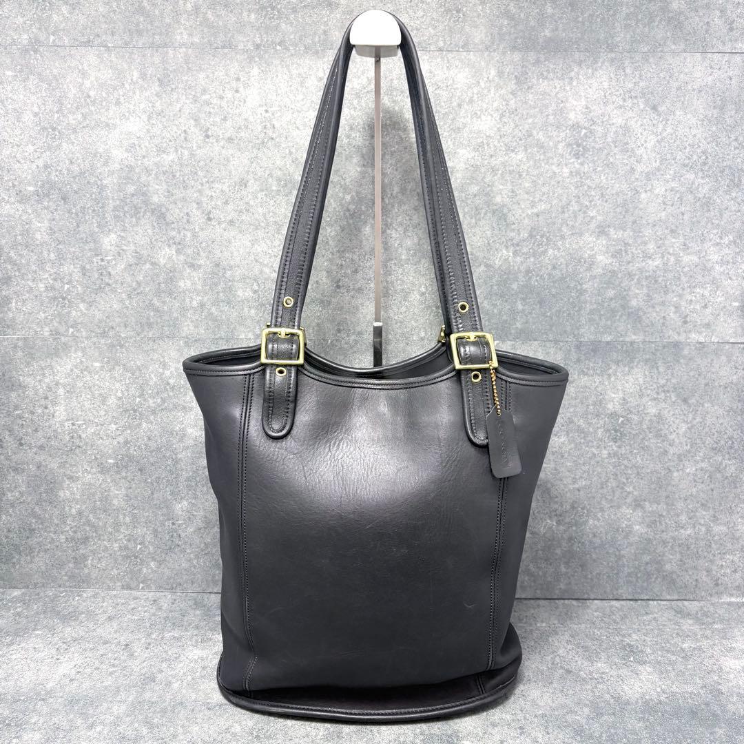 激レア 美品✨COACH オールド コーチ ショルダーバッグ ゴールド金具 黒