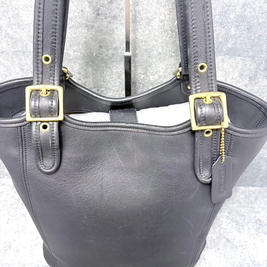 激レア 美品✨COACH オールド コーチ ショルダーバッグ ゴールド金具 黒