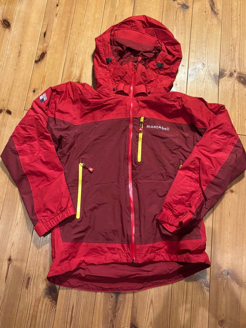 montbell スキーウェアセット 赤