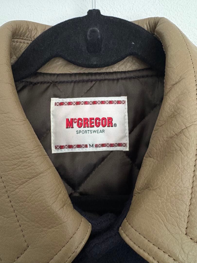 最終値下げ‼️80s 90s McGREGOR スタジャン レザー袖 刺繍