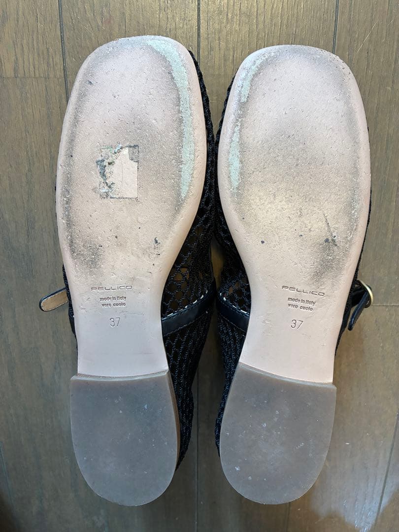 PELLICO BOLLE メリージェーン メッシュ パンプス BLACK