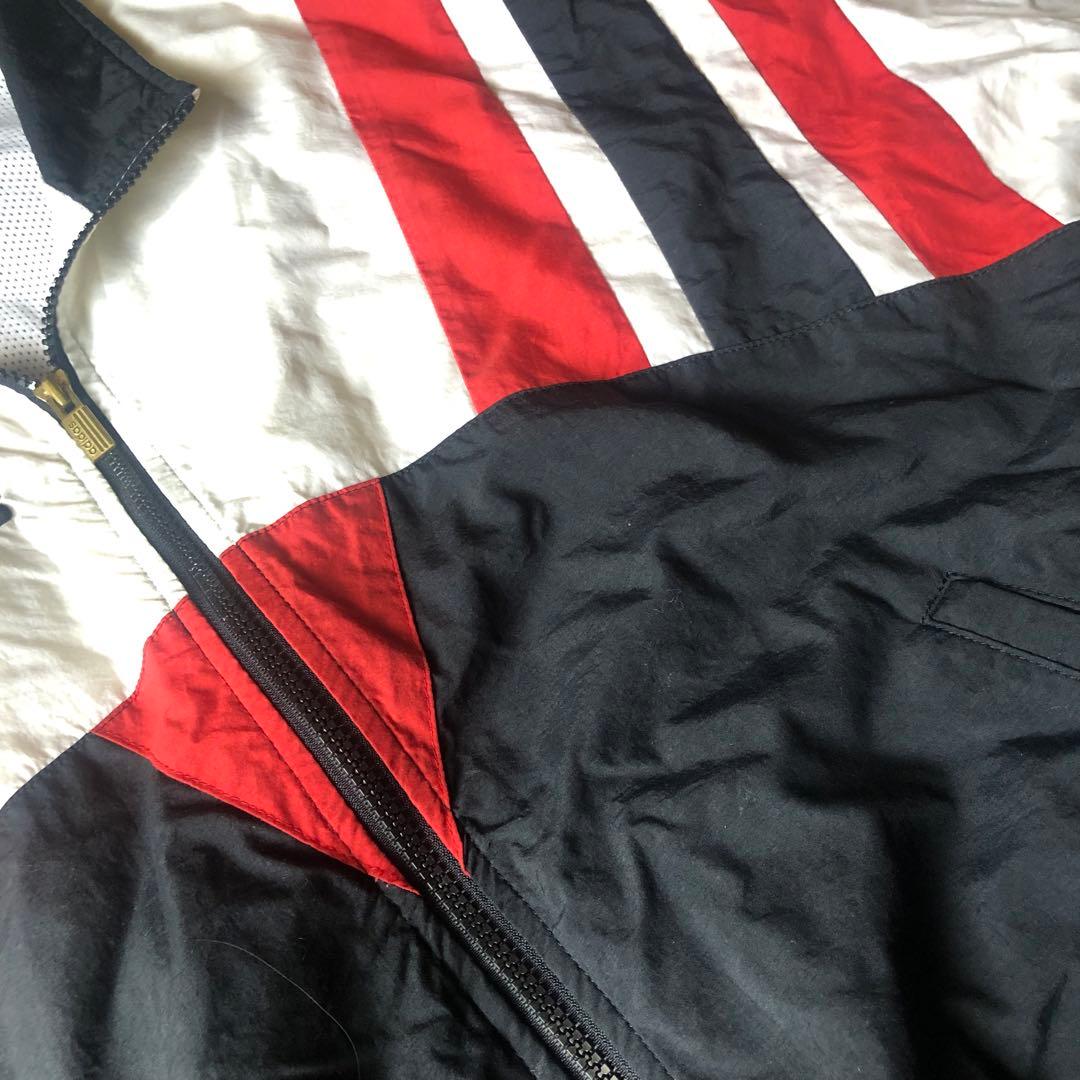 【入手困難】90sデサント製アディダスadidasナイロンセットアップ激レア上下