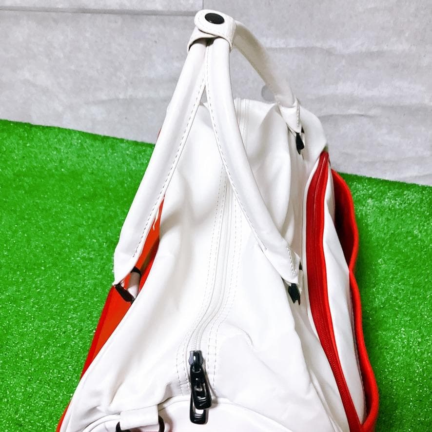 NIKE GOLF ゴルフ ボストンバッグ レッド フェイクレザー 希少 レア