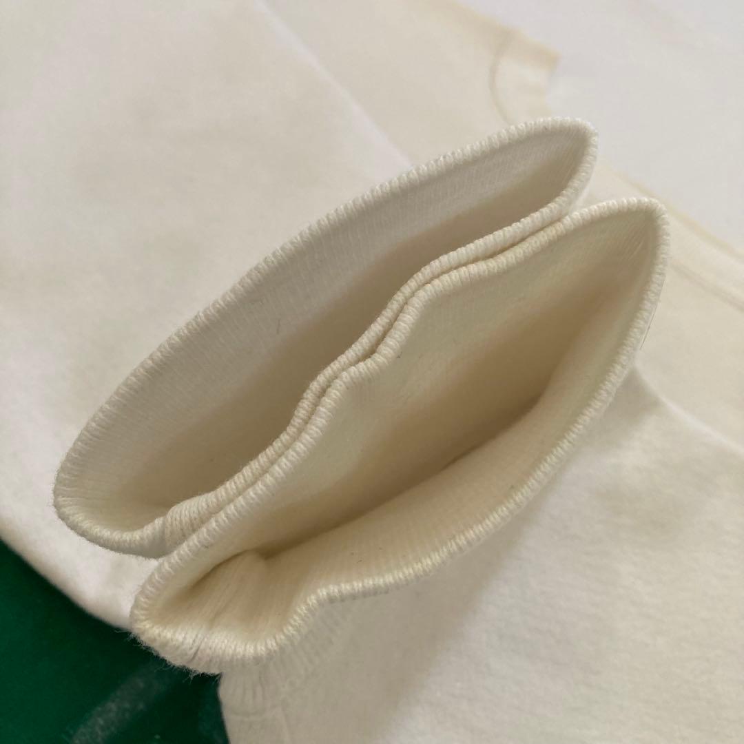 超美品 白ボディ×緑 80's チャンピオン リバースウィーブ トリコタグ中期