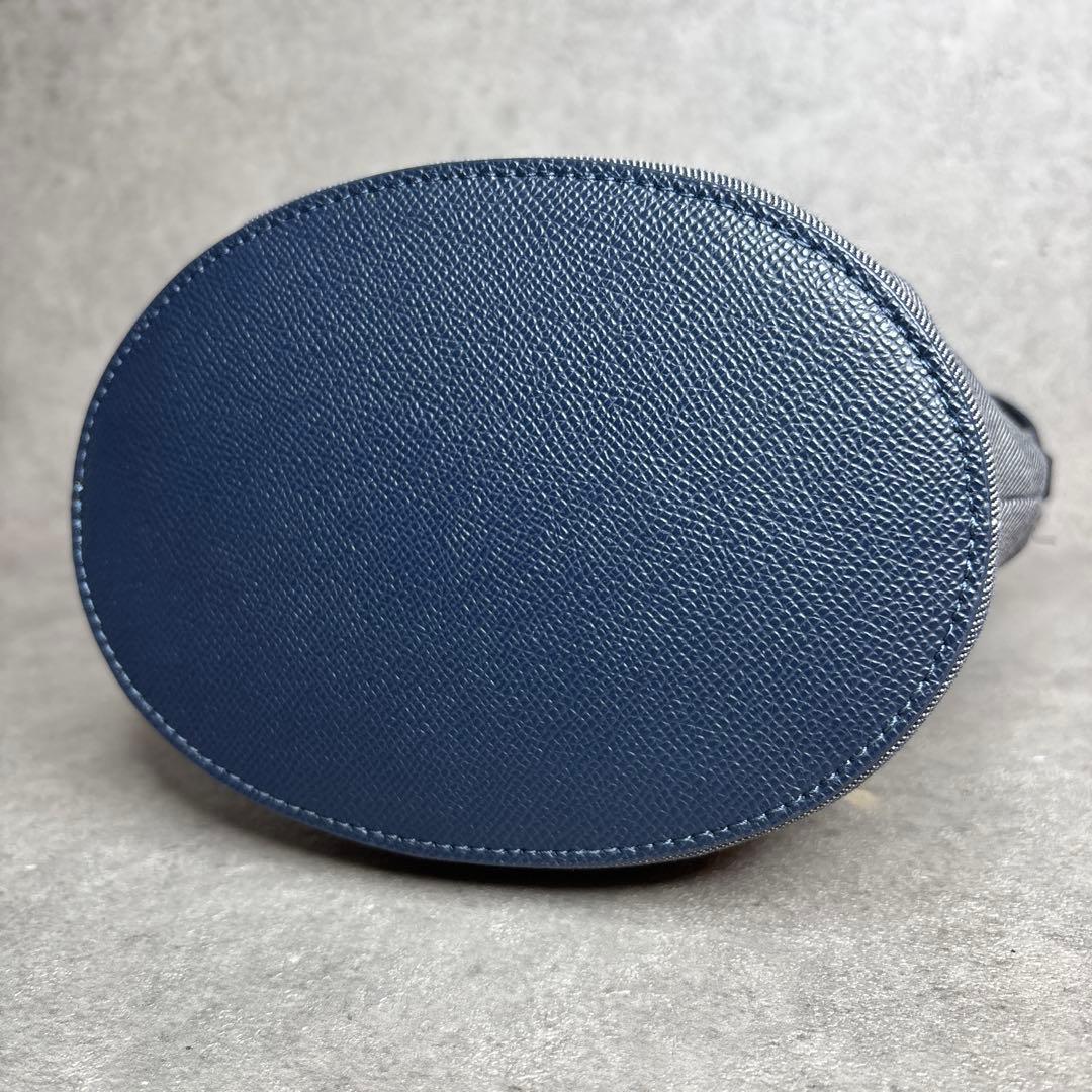 現行品 FURLA フルラ 2wayショルダーバッグ クリオ アーチロゴ デニム